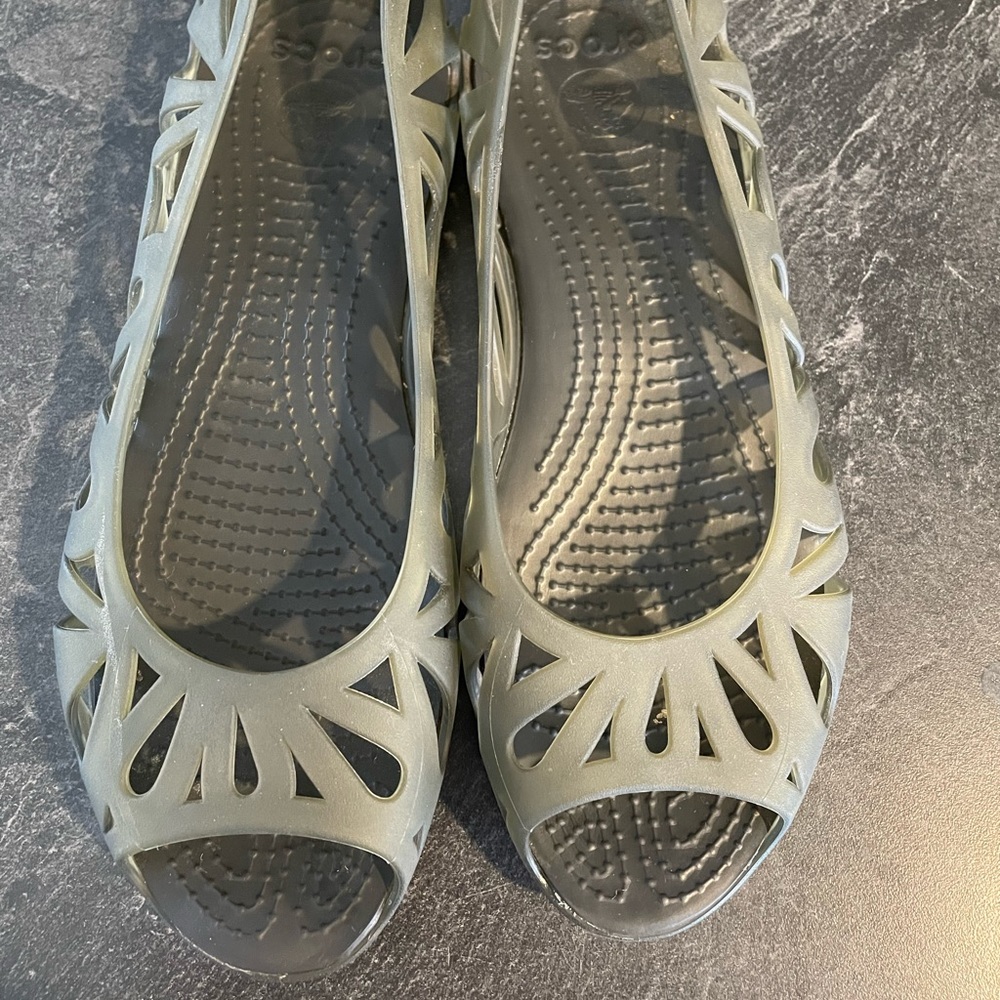 Croc black color flats